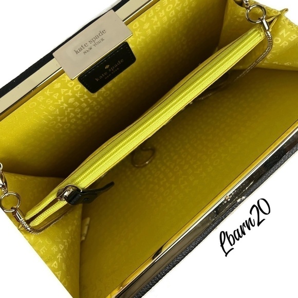 Kate Spade Toucan Parrot Novelty Striped Clutch Bag - Picture 12 of 12